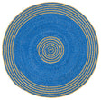 Safavieh Braided 3'-0" x 3'-0" Rug in Blue / Gold