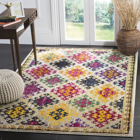Safavieh Monaco 4'-0" x 5'-7" Rug in Ivory / Multi