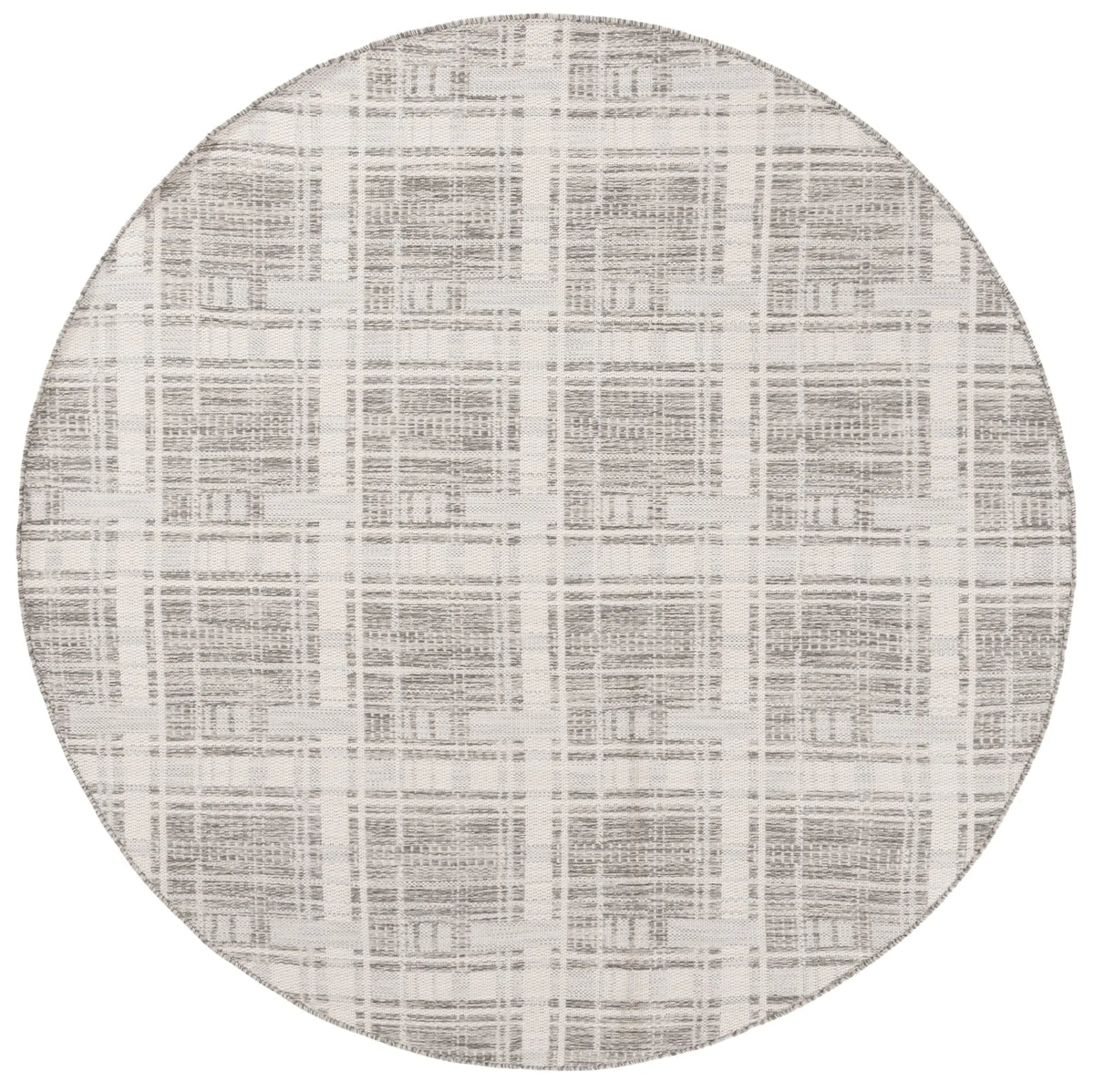 Safavieh Beach House 6'-7" x 6'-7" Rug in Grey / Ivory
