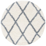Safavieh Venus Shag 600 6'-7" x 6'-7" Rug in Ivory / Grey