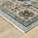 Oriental Weavers Sphinx Aberdeen 561W1 Blue/ Ivory Rugs - corner detail