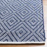 Safavieh Montauk 5'-0" x 8'-0" Rug in Navy / Ivory