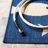 Safavieh Courtyard 4'-0" x 5'-7" Rug in Navy / Beige