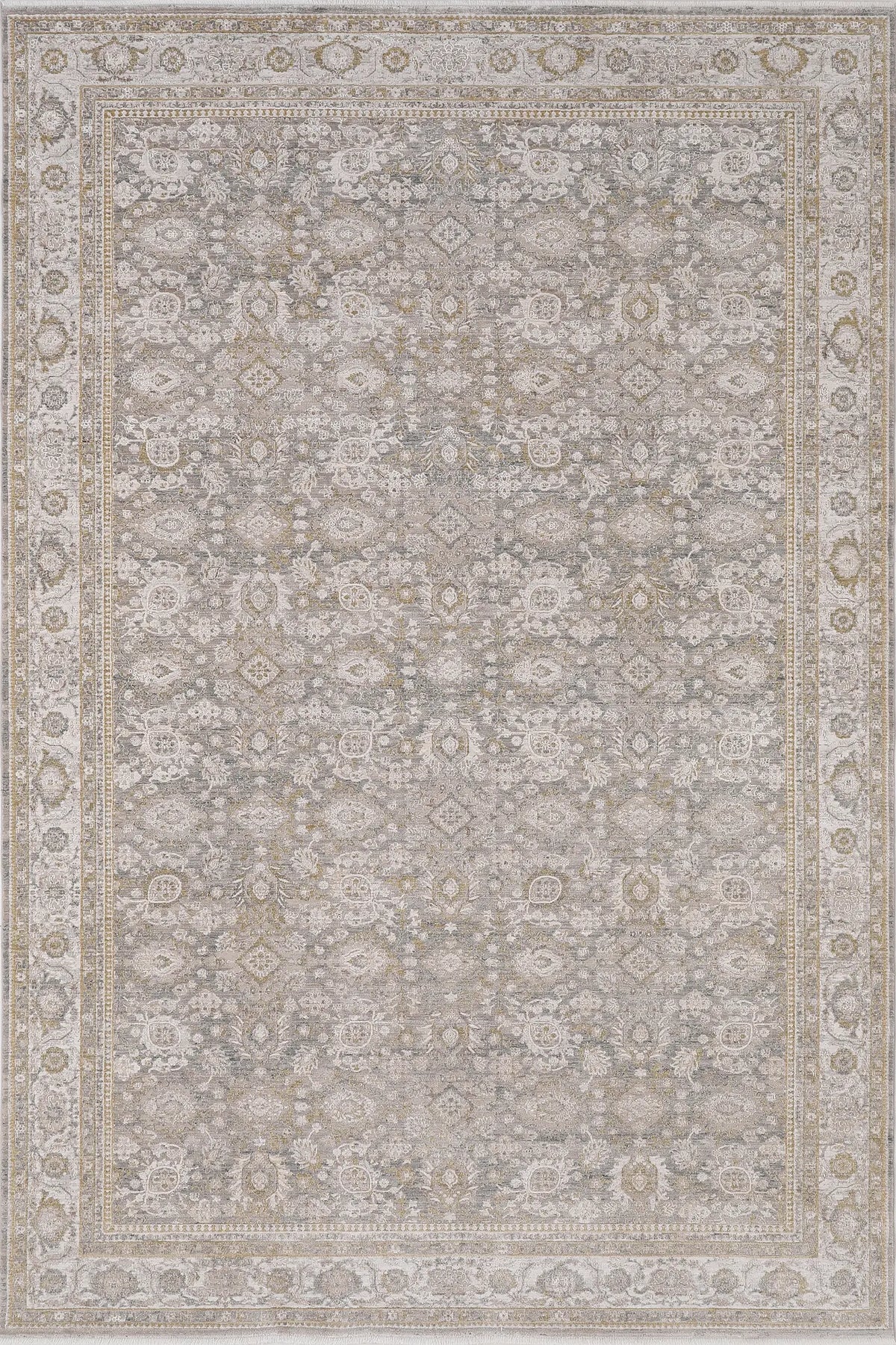 Dynamic Rugs Lara 14623 Power Loomed Traditional Beige/Grey/Cream Rug - Rectangular