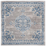 Safavieh Brentwood 6'-7" x 6'-7" Rug in Light Grey / Blue