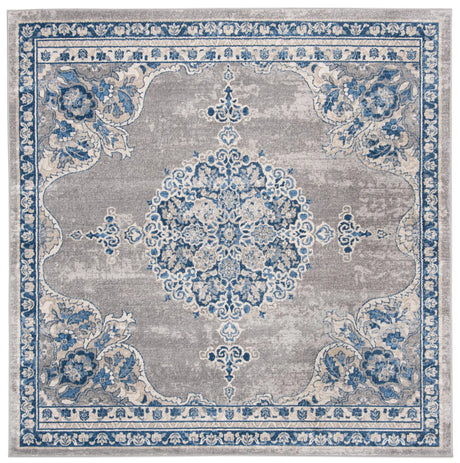 Safavieh Brentwood 6'-7" x 6'-7" Rug in Light Grey / Blue