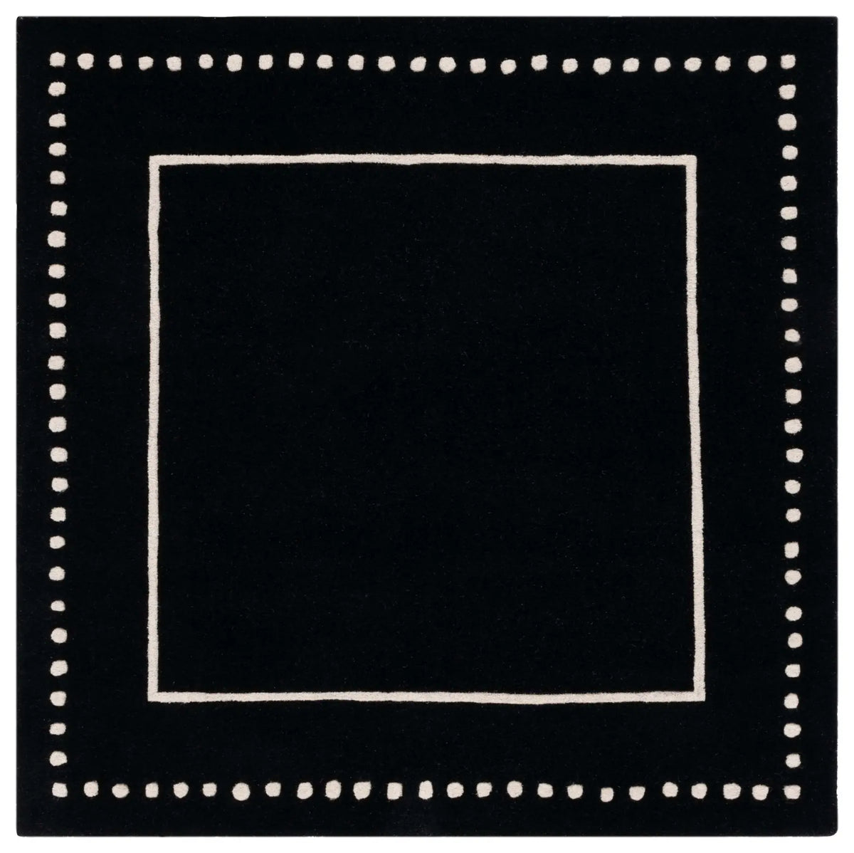 Safavieh Bella 5'-0" x 5'-0" Rug in Black / Ivory