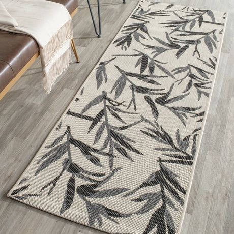 Safavieh Courtyard 2'-3" x 6'-7" Rug in Beige / Anthracite