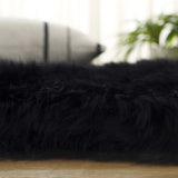 Safavieh Sheep Skin 5'-5" x 7'-7" Rug in Midnight Black