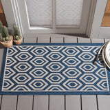 Safavieh Courtyard 2'-0" x 3'-7" Rug in Navy / Beige