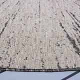 Safavieh Courtyard 6'-7" x 6'-7" Rug in Beige / Black