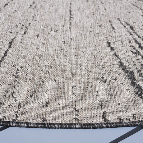Safavieh Courtyard 6'-7" x 6'-7" Rug in Beige / Black