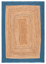 Safavieh Natural Fiber 4'-0" x 6'-0" Rug in Natural / Blue
