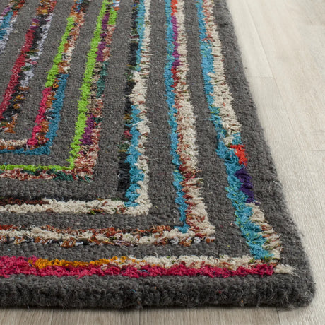 Safavieh Nantucket 8'-0" x 10'-0" Rug in Charcoal