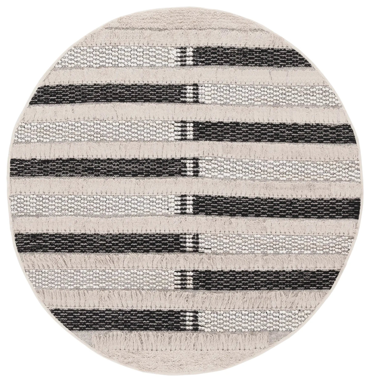 Safavieh Natura 6'-0" x 6'-0" Rug in Ivory / Black