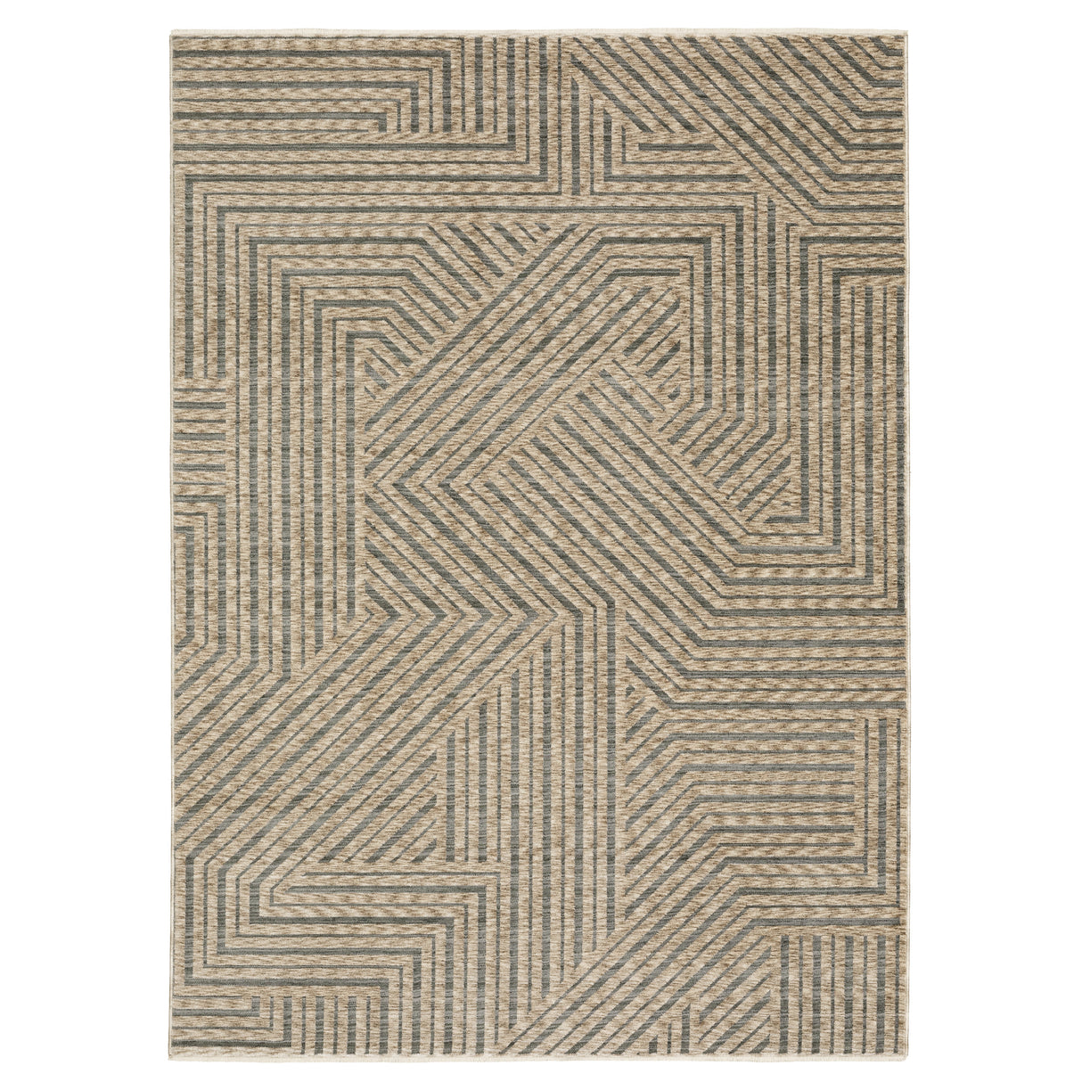 Oriental Weavers Sphinx ECHO ECH01 Beige Geometric Rugs