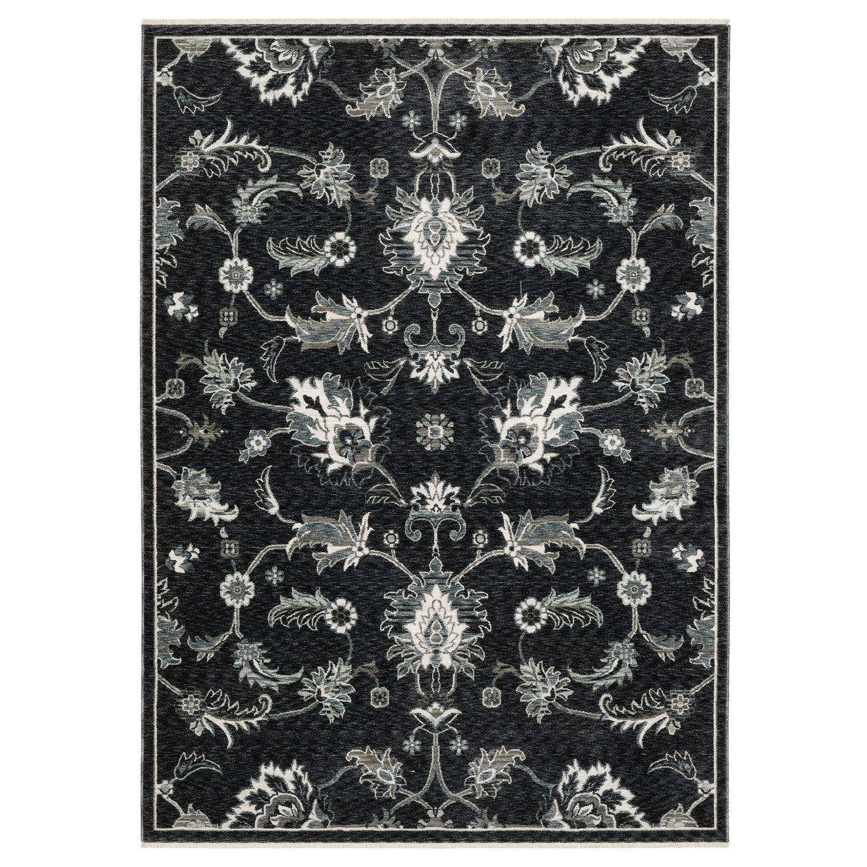 Oriental Weavers Sphinx ECHO ECH05 Blue Floral Rugs