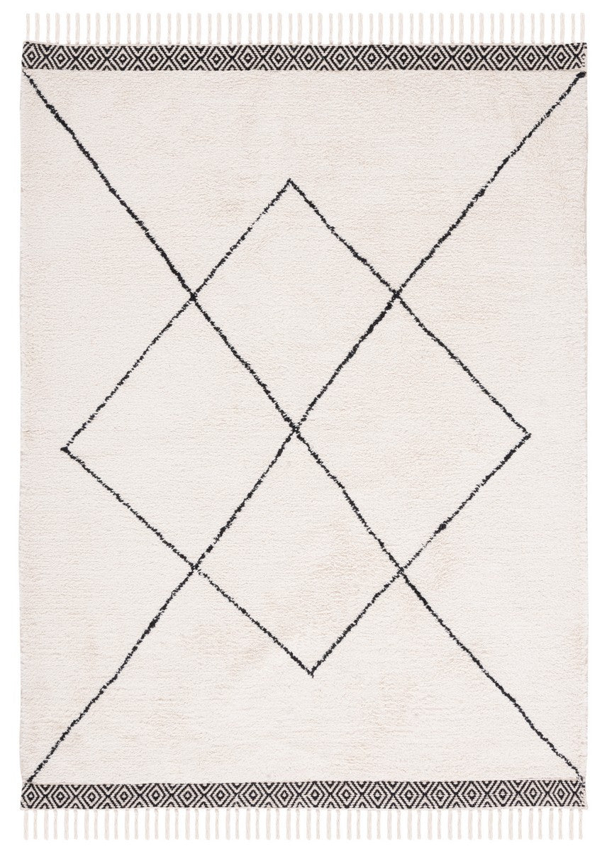 Safavieh Easy Care Ecr210A Ivory/Black Area Rug