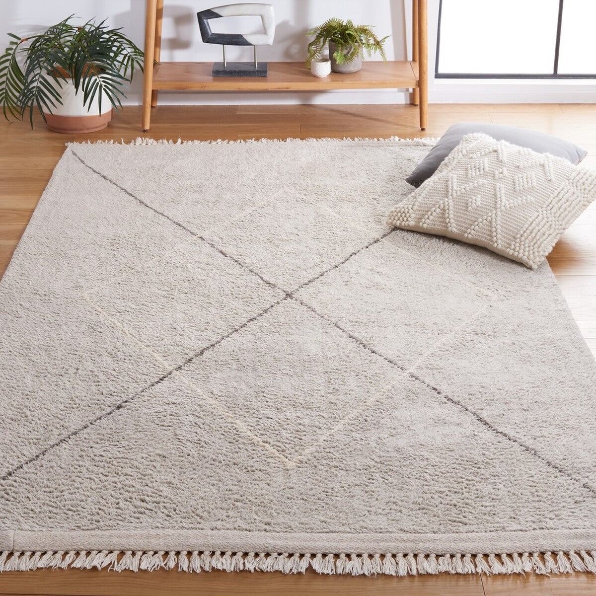 Safavieh Easy Care Ecr210F Grey/Ivory Area Rug