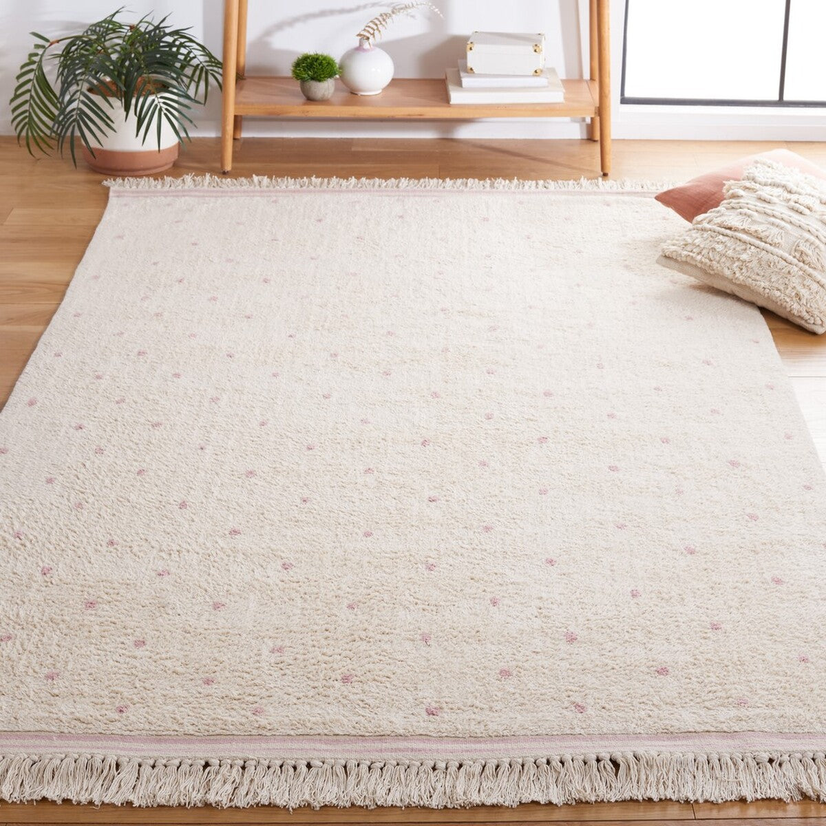 Safavieh Easy Care Ecr212U Ivory/Pink Area Rug