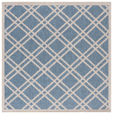 Safavieh Beach House 6'-7" x 6'-7" Rug in Blue / Ivory