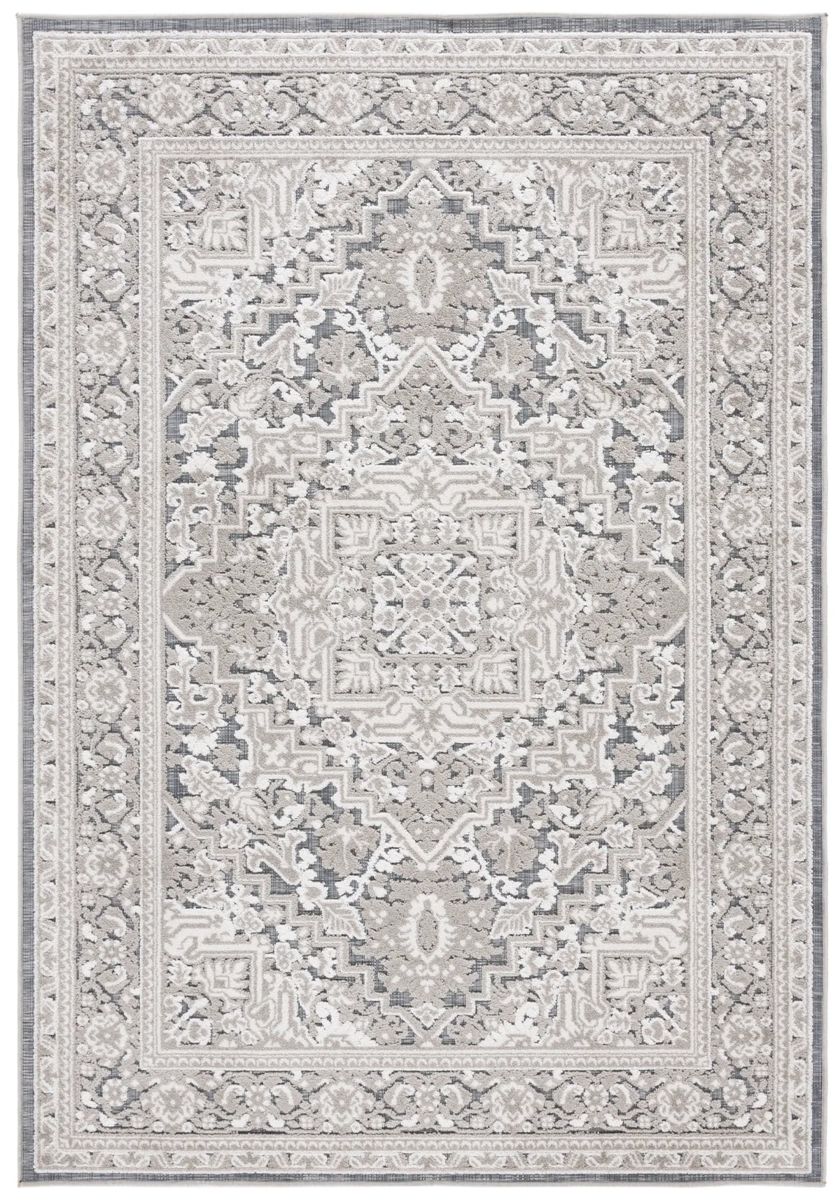 Safavieh Cabana 4'-0" x 6'-0" Rug in Grey / Ivory