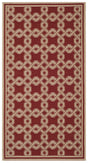 Safavieh Martha Stewart 2'-7" x 5'-0" Rug in Red / Creme