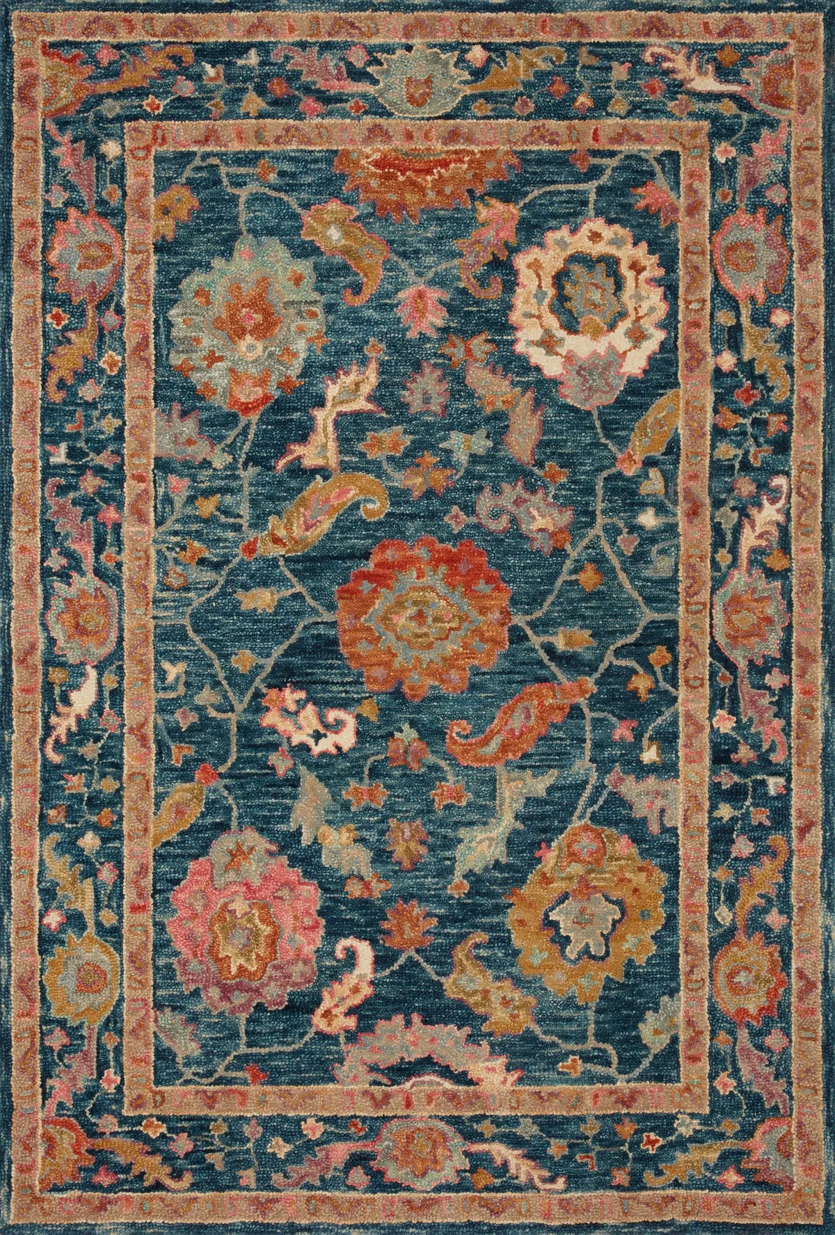 Loloi Padma Pma-01 Marine/Multi Rugs - main flat