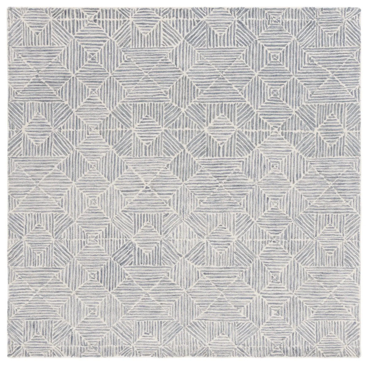 Safavieh Abstract 6'-0" x 6'-0" Rug in Grey / Ivory