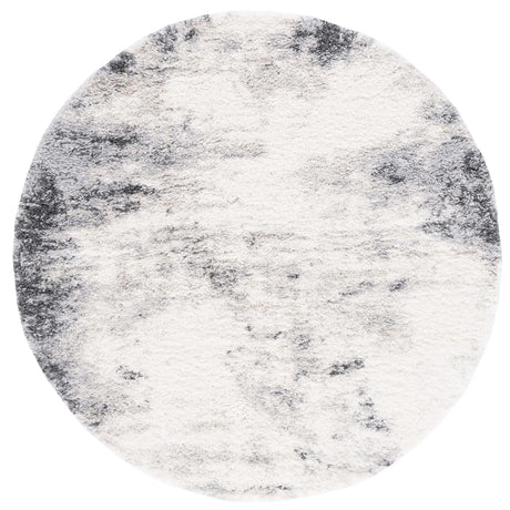 Safavieh Fontana Shag  800 6'-7" x 6'-7" Rug in Ivory / Grey
