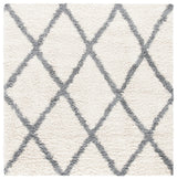 Safavieh Venus Shag 600 6'-7" x 6'-7" Rug in Ivory / Grey
