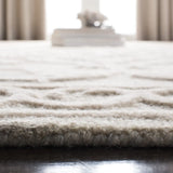 Safavieh Micro-Loop 4'-0" x 6'-0" Rug in Light Grey / Ivory