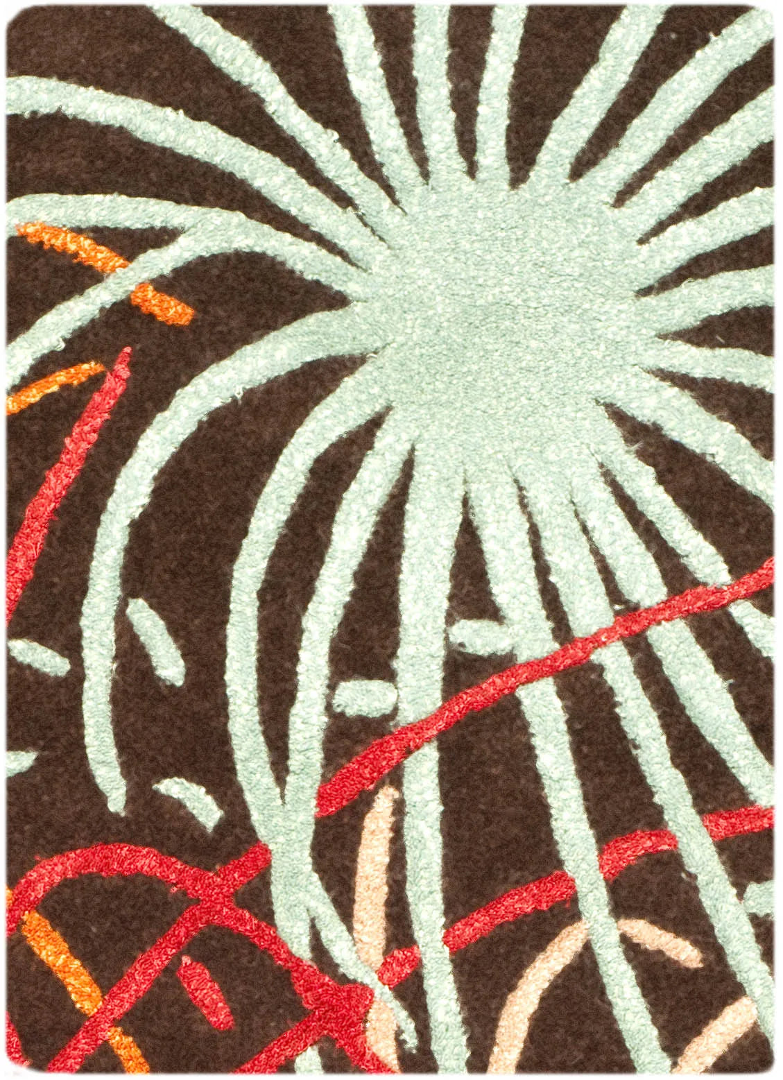 Safavieh Soho 2'-0" x 3'-0" Rug in Brown / Multi