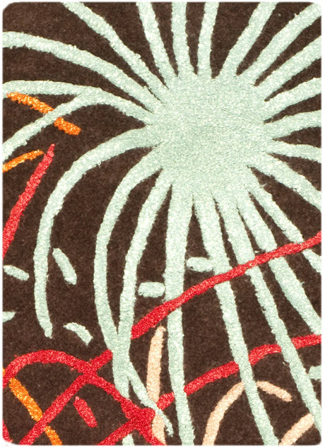 Safavieh Soho 2'-0" x 3'-0" Rug in Brown / Multi