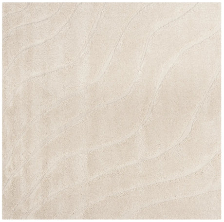 Safavieh Florida Shag 6'-7" x 6'-7" Rug in Creme / Creme