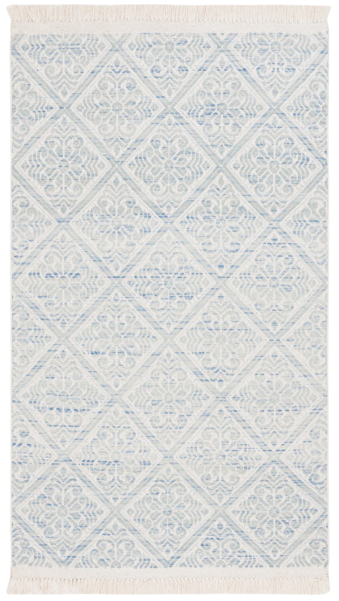 Safavieh Kilim 4'-0" x 6'-0" Rug in Blue / Ivory