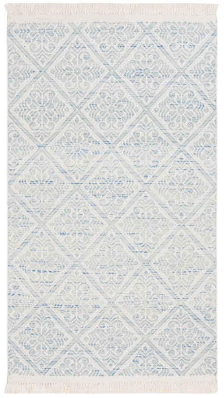 Safavieh Kilim 4'-0" x 6'-0" Rug in Blue / Ivory