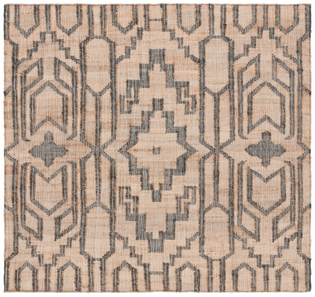 Safavieh Natural Fiber 6'-0" x 6'-0" Rug in Natural / Black