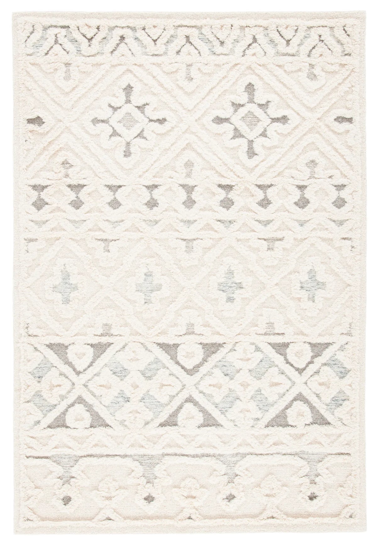 Safavieh Metro 4'-0" x 6'-0" Rug in Ivory / Grey