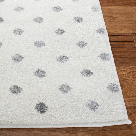 Safavieh Carousel Kids 100 4'-0" x 6'-0" Rug in Ivory Grey / Pink