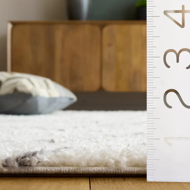 Safavieh Arizona Shag 5'-1" x 7'-6" Rug in Ivory / Grey