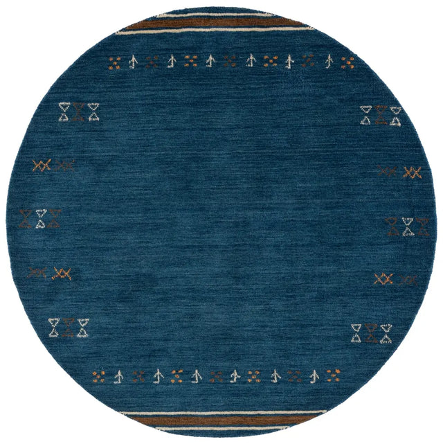 Safavieh Himalaya 6'-0" x 6'-0" Rug in Blue / Rust