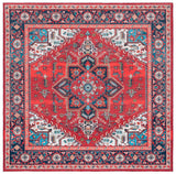 Safavieh Tucson 6'-0" x 6'-0" Rug in Red / Blue