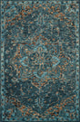 Loloi Victoria Vk-15 Teal/Multi Rug - main flat