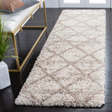 Safavieh Hudson Shag 2'-3" x 6'-0" Rug in Multi Ivory / Beige