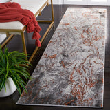 Safavieh Craft 2'-3" x 8'-0" Rug in Grey / Orange