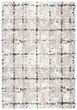 Safavieh Fontana Shag  800 4'-0" x 6'-0" Rug in Grey / Ivory