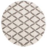 Safavieh Hudson Shag 7'-0" x 7'-0" Rug in Ivory / Grey