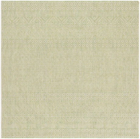 Safavieh Courtyard 6'-7" x 6'-7" Rug in Beige / Green