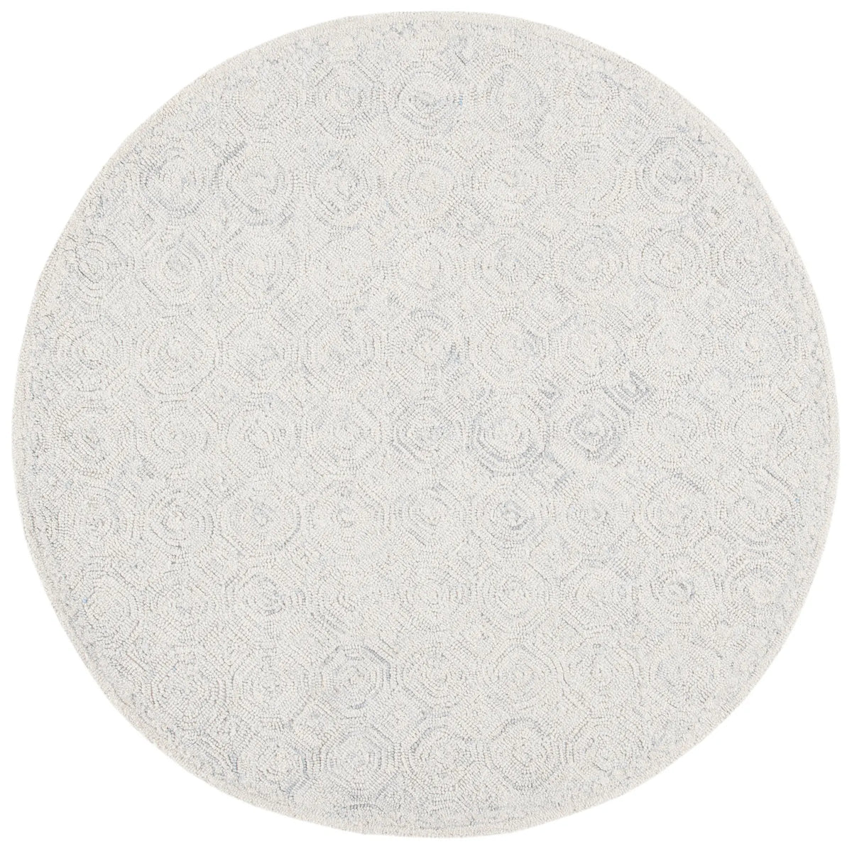 Safavieh Micro-Loop 5'-0" x 5'-0" Rug in Silver / Grey